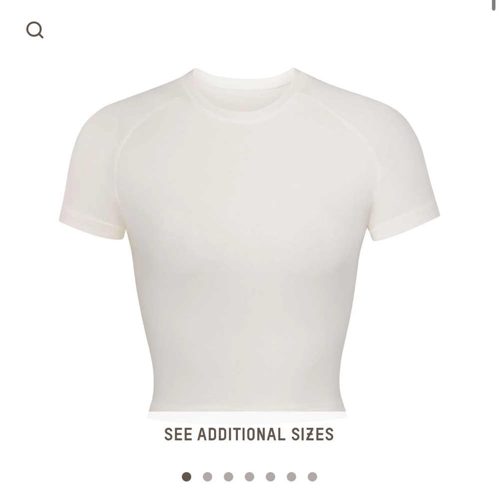 SKIMS NEW VINTAGE CROPPED RAGLAN T-SHIRT